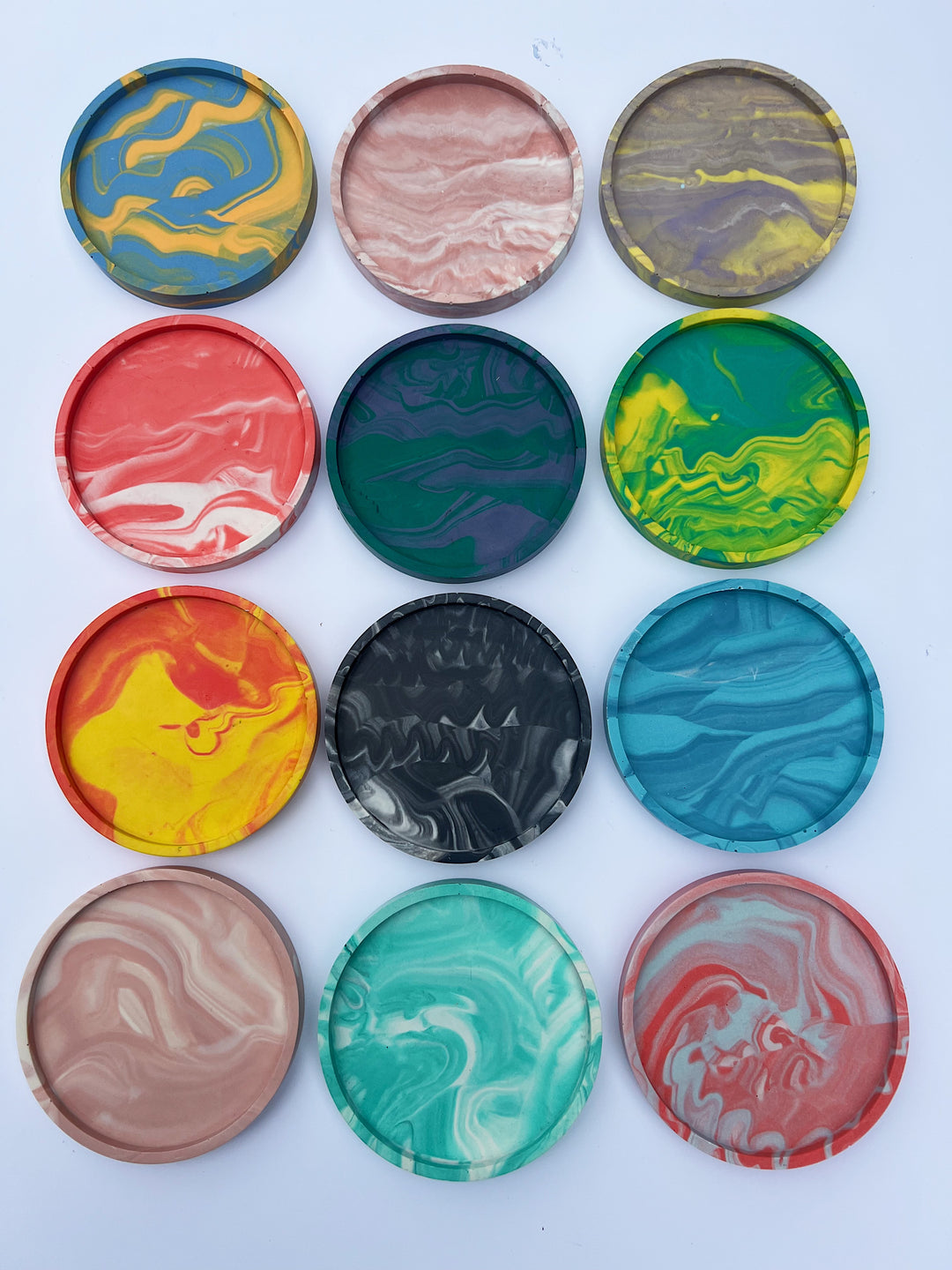 Handmade marble coasters from EPIC Workshop